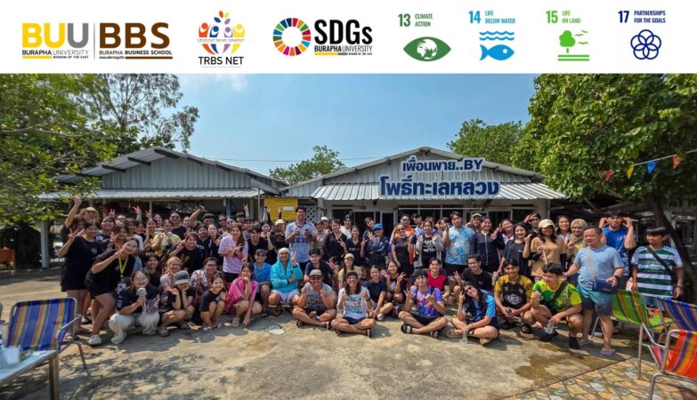 Burapha Business School Leads TRBS NET Students in “Sea E O | Paddle the Change” Coastal Conservation Activity