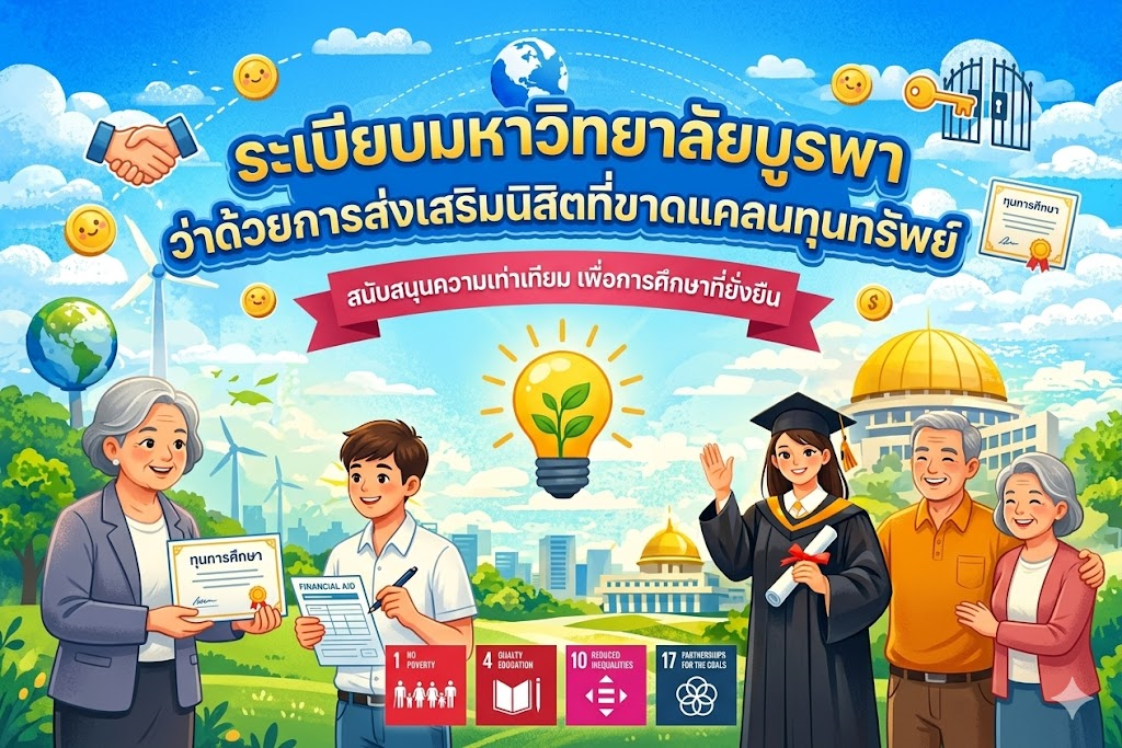 ระเบียบมหาวิทยาลัยบูรพาว่าด้วยการส่งเสริมนิสิตที่ขาดแคลนทุนทรัพย์
