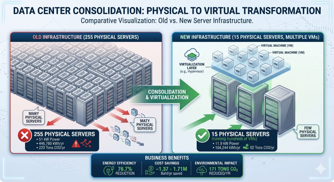 Server Management and Infrastructure Optimization Project through Virtualization Technology