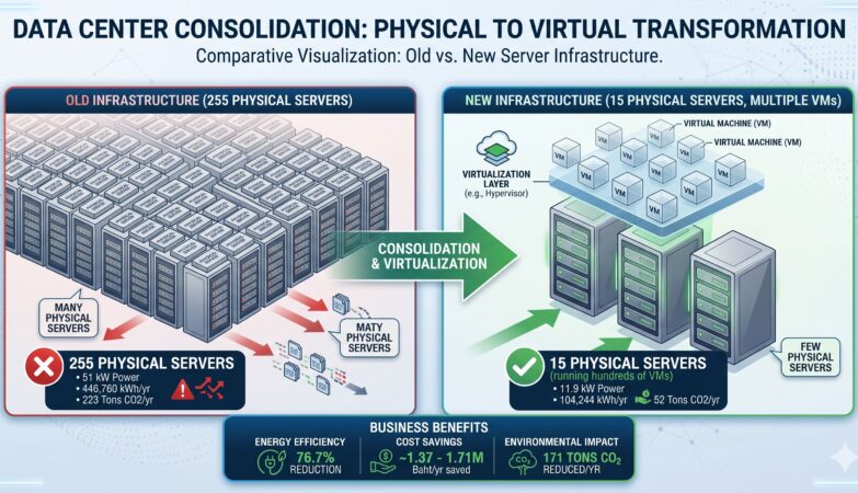 Server Management and Infrastructure Optimization Project through Virtualization Technology
