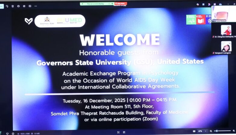 Academic Exchange in Psychology during World AIDS Day Week: GSU&BUU under an International Memorandum of Understanding